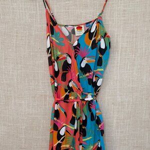 Farm Rio Tropical Toucan Wrap Dress